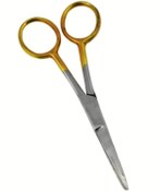 Resim usin Gold 11 cm Paslanmaz Çelik İnce Ağızlı Kaş Burun Bıyık Saç Sakal Kesme Düzeltme Makası 