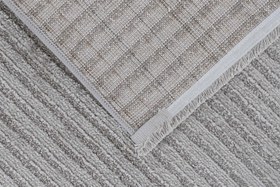 Resim KANYON BUKLELİ MAKİNE HALISI, GRİ, 100X200, 4908E 