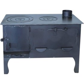 Resim Şehzade Camsız Altaş Kuzine Soba 4 Mm Çok Amaçlı Bahçe Tipi Kuzine Soba Özel El Yapımı Soba 