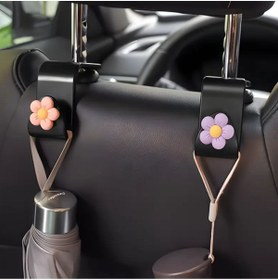 Resim Yıldız Accessory 2 Adet Rasgele Renklerde Araç Için Eşya Giysi Çanta Askısı Çiçekli Farklı Renklerde 