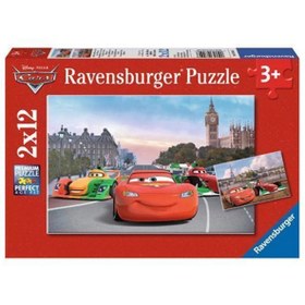 Resim Ravensburger 2x12 Parça Puzzle Walt Disney Cars Mc Queen 075546 