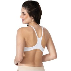 Resim Beyaz Mı Emay 1416 Modal Cotton Önden Açmalı Sporcu Sütyen Beyaz 