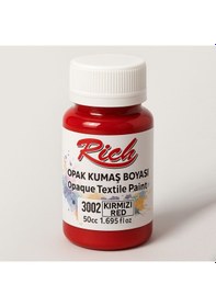 Resim Rıch Kumaş Boyası Opak 50 Cc Kırmızı 