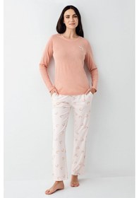 Resim Pierre Cardin Kadın Pembe Pijama Takımı Pc9061-s-v2 Pembe 