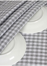 Resim Gri Renkli Pöti Kare Kurulama Bezi,beslenme Ve Servis Peçetesi 