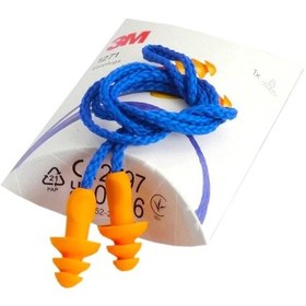 Resim 3m 1271 Kutusuz İpli Yıkanabilir Kulak Tıkacı Tekrar Kullanılabilir Snr 26 Db 