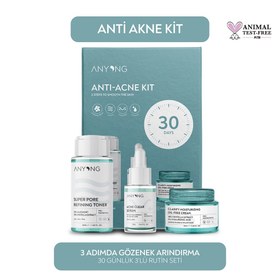 Resim Anyong Akne Karşıtı Set (Tonik 50 ml + Krem 20 ml + Serum 12 ml) 