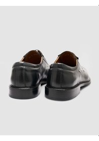 Resim Cabani Hakiki Deri Siyah Soft Yürüyüş Erkek Klasik Ayakkabı Siyah 