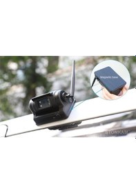 Resim Stonkam Manyetik Mıknatıslı Şarj Edilebilir 1080p Su & Toza Dayanıklı Araç Üstü Görüş Kamerası 