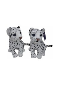 Resim Mey İthalat Pl50135 25 Cm Oturan Küçük Beyaz Leopar-hly 