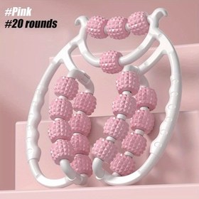 Resim Dairesel 20 Tekerlekli Bacak Masajı - Anti-Cellulite Zayıflama Rulosu, Düzensizlikler ve Çukurlarla, Bacaklar, Uyluklar, Bel ve Sırt İçin Uygun, Bacak Masajı. 