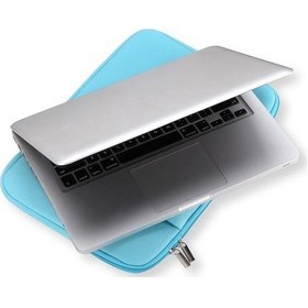 Resim Fastbuy Mavi 11 Ultrabook Kılıfı - Antistatik Köpük, Şok Emici, Cepli, Zip Açılışlı, Pratik Çanta Laptop Çantası 