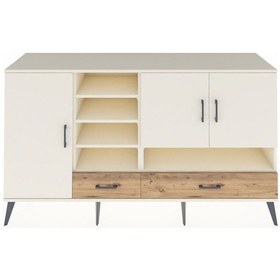 Resim Kronos Konsol 8 Raflı 2 Çekmeceli 3 Kapaklı 176x59x99 Aytaşı-ayta Aytaşı-aytaşı/çam 