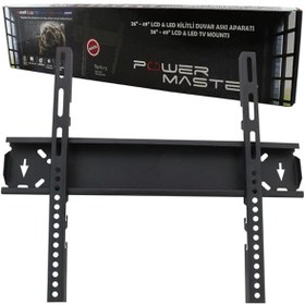 Resim Powermaster Pm 40S 26'' 49'' Kilitli Sabit Lcd Duvar Askı Apara 