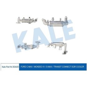 Resim KALE OTO Radyatör 353425 EGR Soğutucu Ford C M Ax Mondeo IV Smax Transit Connect 