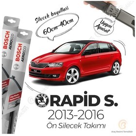 Resim Skoda Rapid Spaceback Muz Silecek Takımı 2013-2016 Bosch Aeroec 