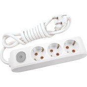 Resim VİKO Multi-let 2 Mt. Üçlü Priz Topraklı Anahtarlı Çocuk Korumalı Kablolu 