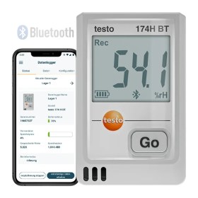 Resim Sevgift Testo 174H BT Akıllı Sıcaklık ve Nem Kayıt Datalogger Cihazı | Beyaz 