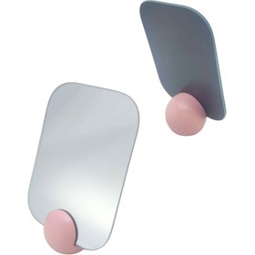 Resim Yuvarlak Top Ayaklı Dikdörtgen Makyaj Aynası 12.5CM x 17.5CM SHN-1034 