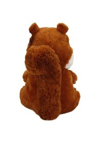 Resim Sevimli Peluş Sincap 30 Cm Oyuncak Uyku Arkadaşım Kahverengi 