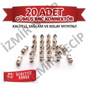 Resim Bnc Konnektör 20 Lik Kamera Güvenlik Sistemleri Kablo Ucu Bnc 