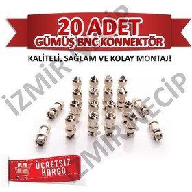 Resim Bnc Konnektör 20 Lik Kamera Güvenlik Sistemleri Kablo Ucu Bnc 