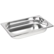 Resim Natsan Paslanmaz Çelik Gastronom/gastronorm Küvet Gn 1/4-40 (26,5 X 16,2 X 4 CM) 