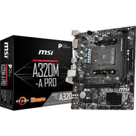 Resim MSI A320M-A PRO DDR4 3200MHz (OC) DVI HDMI USB3.2 mATX AM4 