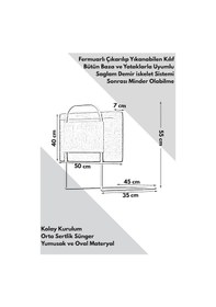 Resim Miralay Yeni Nesil Yatak Bariyeri 50 x 40 CM Mavi 3 Adet 