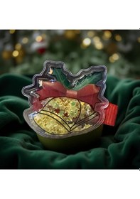 Resim Noel Temalı 2'li Toka Seti Şapka + Geyik Christmas Hair Clip Set-209 Yeşil 
