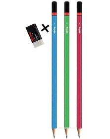 Resim Rotring Mercanlı 3 Adet Kurşun Kalem + Rotring 1 Adet Silgi 