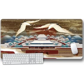 Resim Cbtx Dizüstü Bilgisayar Mouse Pad Oyun Matı 300 x 600 x 2 MM Snow Scene in Beijing 