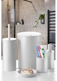 Resim Primanova Flores 5 Li Banyo Seti Beyaz M-sas17-01 Beyaz 