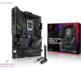 Resim Asus Rog Strix B760-F Gaming WIFI 7800mhz(OC) RGB M.2 1700p ATX 