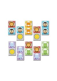 Resim Eğitici Domino Algı Beceri Yapboz Oyun Seti Okul Öncesi Türkçe 