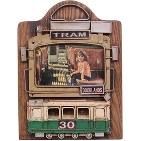 Resim Dekoratif Metal Çerçeve Tramvay Dekorlu 