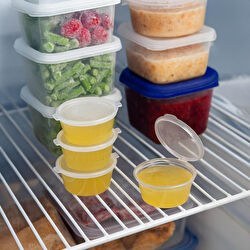 Resim 50’li Dondurucuya Uygun Saklama Kabı – 60 Ml İlik, Tavuk Suyu, Sos Ve İlaç Saklama Kabı 