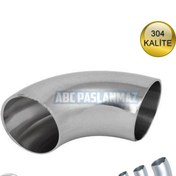 Resim Paslanmaz Krom Patent Dirsek 90° 304 Kalite (Ölçü Seçiniz) 