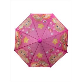 Resim Çocuk Şemsiye Kız Bardak Kılıflı Düdüklü Pembe - Mor 