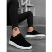 Resim Boa Ba0003 Klasik Spor Süet Siyah Beyaz Casual Erkek Ayakkabı 