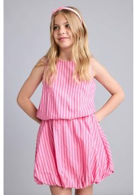 Resim Defacto Kırışık Dokulu Kumaş Çizgili 2li Pembe Takım Kız Çocuk H6011a826smpn178 Pembe-pn178 