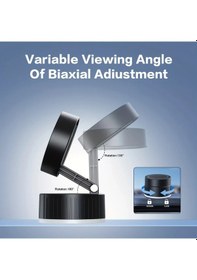 Resim Gateesat M8-c 15w Kablosuz Şarj Manyetik Telefon Standı Vakum Tabanlı Katlanabilir Tasarım Araç İçin 