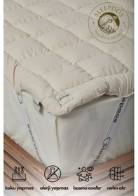 Resim Sleepoos Tek Kişilik Yün Yatak Pedi 