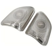 Resim Topshop1 Silvery 2 Adet Araç Alüminyum Alaşım Hoparlör Kapağı Dekoratif Aksesuar Mercedes Benz Gle Gls W167 X167 2020 
