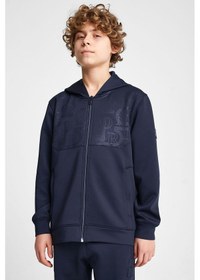 Resim Lescon Çocuk Fermuarlı Kapüşonlu Sweatshirt 25n-3135 Lacivert 
