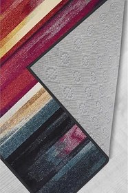 Resim Rovigo Dijital Baskı Yıkanabilir Kaymaz Taban Salon Halısı Rvg0413, Pembe, 100 x 200 