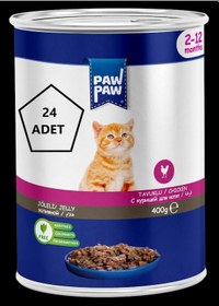 Resim Paw Paw Jöleli Tavuklu Yavru Kedi Konservesi 24 x 400 G 