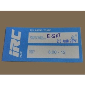 Resim İç Lastik 3.00-12 Eğri Sibop 8564 Irc 