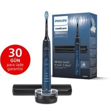 Resim PHILIPS Sonicare Diamond Clean 9000 Şarjlı Diş Fırçası, Seyahat Kabı, Sonicare App - Siyah HX9911/88 