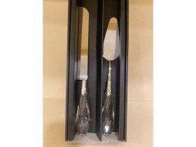 Resim Plus Home Servis Pasta Seti 2'li Model Kristal Gümüş Kod 01 